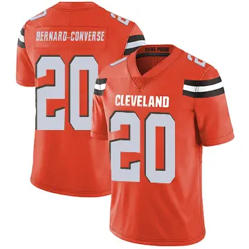 ＃20 Men's Jarrick Bernard-Converse Orange Limited Cleveland Browns Alternate Vapor Untouchable Jersey