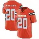 ＃20 Men's Jarrick Bernard-Converse Orange Limited Cleveland Browns Alternate Vapor Untouchable Jersey
