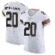 ＃20 Men's Jarrick Bernard-Converse White Elite Cleveland Browns Vapor Jersey