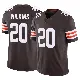 ＃20 Men's Jordan Wilkins Brown Limited Cleveland Browns Vapor F.U.S.E. Jersey