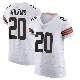 ＃20 Men's Jordan Wilkins White Elite Cleveland Browns Vapor Jersey