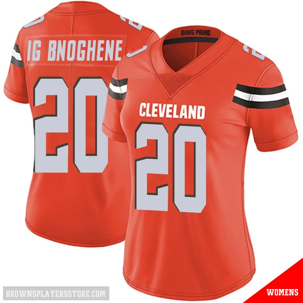 ＃20 Women's Noah Igbinoghene Orange Limited Cleveland Browns Alternate Vapor Untouchable Jersey