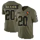 ＃20 Youth Noah Igbinoghene Olive Limited Cleveland Browns 2025 Salute to Service Jersey
