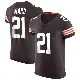 ＃21 Men's Denzel Ward Brown Elite Cleveland Browns Vapor Jersey