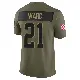 ＃21 Men's Denzel Ward Olive Limited Cleveland Browns 2025 Salute to Service Jersey