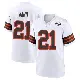 ＃21 Men's Denzel Ward White Game Cleveland Browns 1946 Collection Alternate Jersey