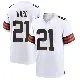 ＃21 Men's Denzel Ward White Game Cleveland Browns Jersey