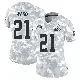 ＃21 Women's Denzel Ward Arctic Camo Limited Cleveland Browns 2024 Salute to Service Jersey