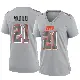 ＃21 Women's Denzel Ward Gray Game Cleveland Browns Atmosphere Fashion Jersey