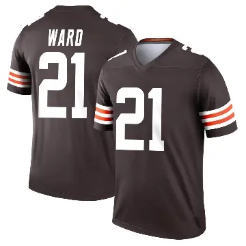 ＃21 Youth Denzel Ward Brown Legend Cleveland Browns Jersey