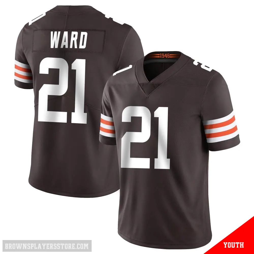 ＃21 Youth Denzel Ward Brown Limited Cleveland Browns Team Color Vapor Untouchable Jersey