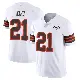 ＃21 Youth Denzel Ward White Limited Cleveland Browns Vapor 1946 Collection Alternate Jersey
