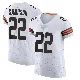 ＃22 Men's Dylan Sampson White Elite Cleveland Browns Vapor Jersey