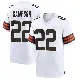 ＃22 Men's Dylan Sampson White Game Cleveland Browns Jersey