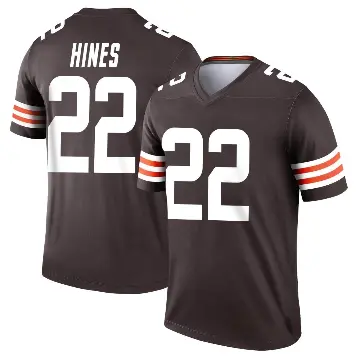 ＃22 Men's Nyheim Hines Brown Legend Cleveland Browns Jersey