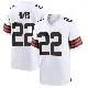 ＃22 Men's Nyheim Hines White Game Cleveland Browns Jersey