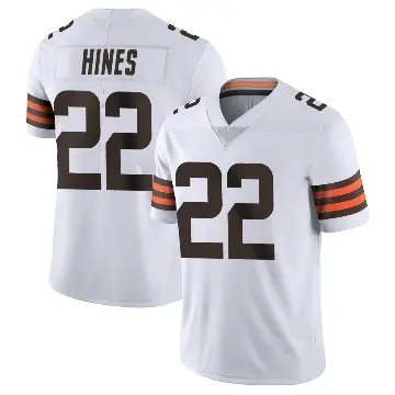 ＃22 Men's Nyheim Hines White Limited Cleveland Browns Vapor Untouchable Jersey