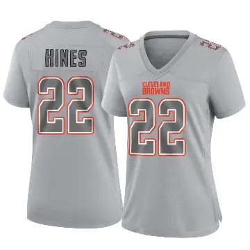＃22 Women's Nyheim Hines Gray Game Cleveland Browns Atmosphere Fashion Jersey