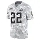 ＃22 Youth Nyheim Hines Arctic Camo Limited Cleveland Browns 2024 Salute to Service Jersey