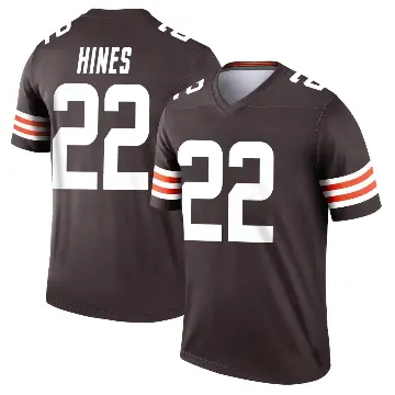 ＃22 Youth Nyheim Hines Brown Legend Cleveland Browns Jersey