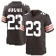 ＃23 Men's Ahmani Marshall Brown Game Cleveland Browns Team Color Jersey