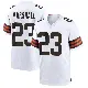 ＃23 Men's Ahmani Marshall White Game Cleveland Browns Jersey