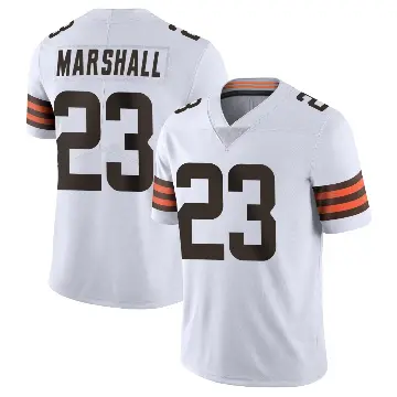 ＃23 Men's Ahmani Marshall White Limited Cleveland Browns Vapor Untouchable Jersey