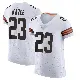 ＃23 Men's Damontae Kazee White Elite Cleveland Browns Vapor Jersey