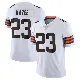 ＃23 Men's Damontae Kazee White Limited Cleveland Browns Vapor Untouchable Jersey