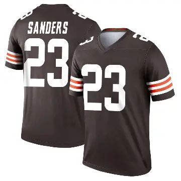＃23 Men's Raheim Sanders Brown Legend Cleveland Browns Jersey