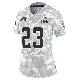 ＃23 Women's Ahmani Marshall Arctic Camo Limited Cleveland Browns 2024 Salute to Service Jersey