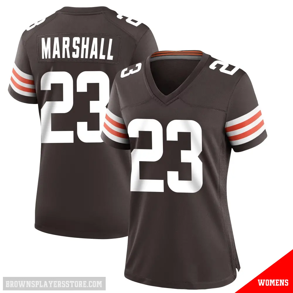 ＃23 Women's Ahmani Marshall Brown Game Cleveland Browns Team Color Jersey