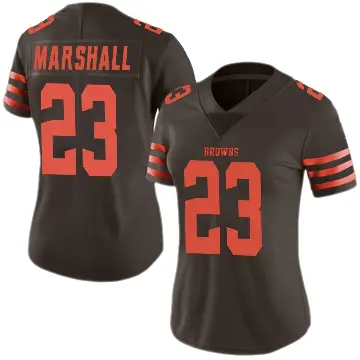 ＃23 Women's Ahmani Marshall Brown Limited Cleveland Browns Color Rush Jersey