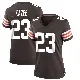 ＃23 Women's Damontae Kazee Brown Game Cleveland Browns Team Color Jersey