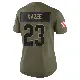 ＃23 Women's Damontae Kazee Olive Limited Cleveland Browns 2025 Salute to Service Jersey