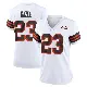 ＃23 Women's Damontae Kazee White Game Cleveland Browns 1946 Collection Alternate Jersey