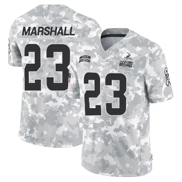 ＃23 Youth Ahmani Marshall Arctic Camo Limited Cleveland Browns 2024 Salute to Service Jersey