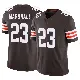 ＃23 Youth Ahmani Marshall Brown Limited Cleveland Browns Vapor F.U.S.E. Jersey