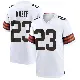 ＃23 Youth Damontae Kazee White Game Cleveland Browns Jersey
