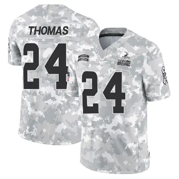 ＃24 Men's Daniel Thomas Arctic Camo Limited Cleveland Browns 2024 Salute to Service Jersey