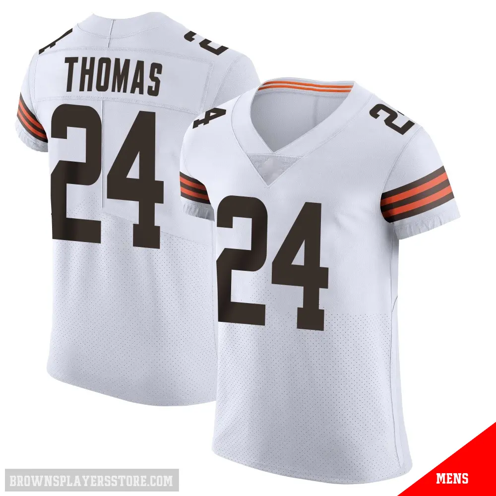 ＃24 Men's Daniel Thomas White Elite Cleveland Browns Vapor Jersey