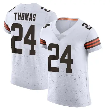 ＃24 Men's Daniel Thomas White Elite Cleveland Browns Vapor Jersey
