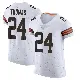 ＃24 Men's Daniel Thomas White Elite Cleveland Browns Vapor Jersey