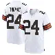 ＃24 Men's Daniel Thomas White Game Cleveland Browns Jersey