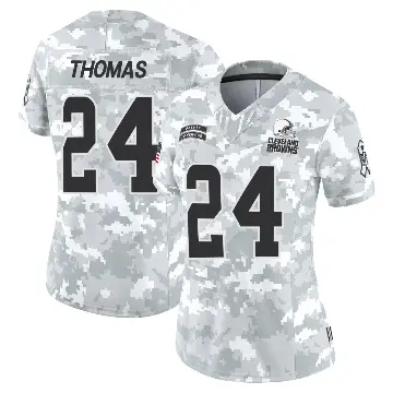 ＃24 Women's Daniel Thomas Arctic Camo Limited Cleveland Browns 2024 Salute to Service Jersey