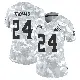 ＃24 Women's Daniel Thomas Arctic Camo Limited Cleveland Browns 2024 Salute to Service Jersey