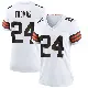 ＃24 Women's Daniel Thomas White Game Cleveland Browns Jersey
