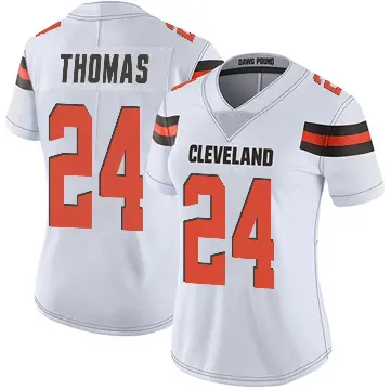 ＃24 Women's Daniel Thomas White Limited Cleveland Browns Vapor Untouchable Jersey