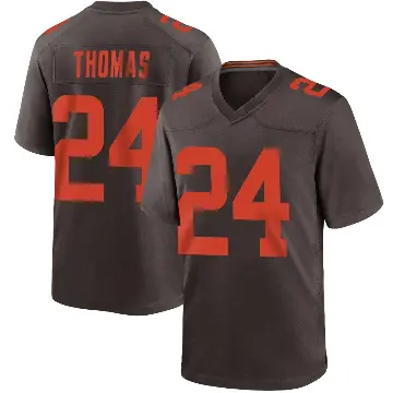 ＃24 Youth Daniel Thomas Brown Game Cleveland Browns Alternate Jersey