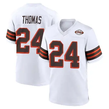 ＃24 Youth Daniel Thomas White Game Cleveland Browns 1946 Collection Alternate Jersey